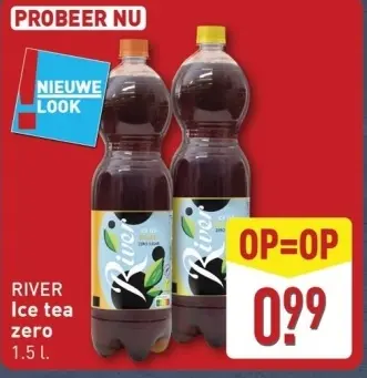 Aanbieding: RIVER Ice tea zero