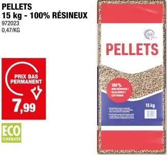 Offre: Pellets 100% résineux