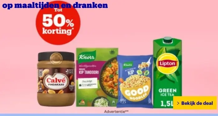 Aanbieding: Maaltijden en dranken