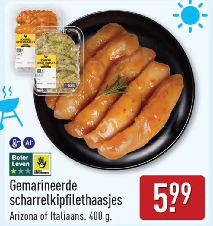 Aanbieding: Gemarineerde scharrelkipfilethaasjes