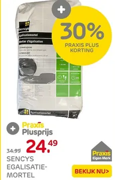 Aanbieding: Sencys egalisatiemortel