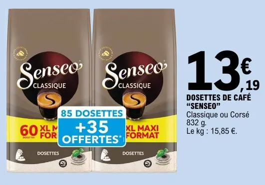 Offre: Dosettes de café