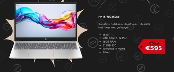 Aanbieding: HP 15-fd0350nd Complete notebook