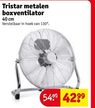 Aanbieding: metalen boxventilator