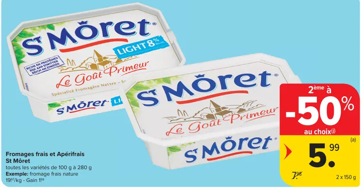 Offre: Fromages frais et Apérifrais