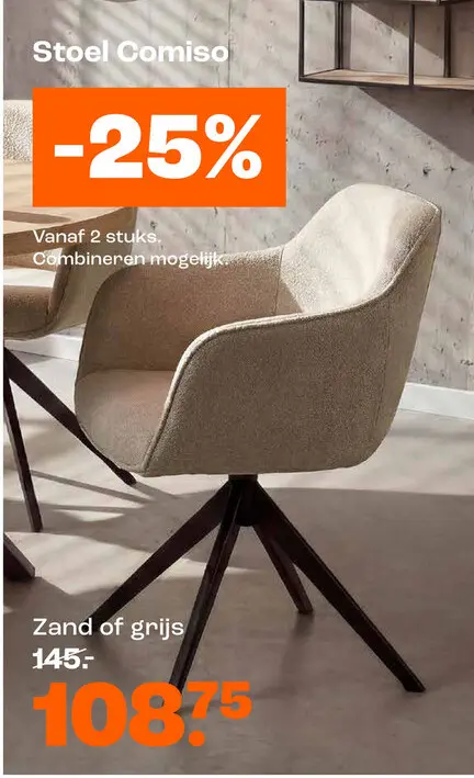 Promotie: Stoel Comiso