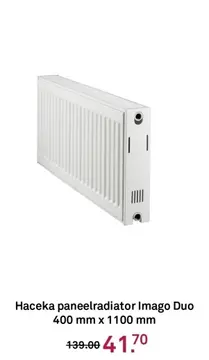 Aanbieding: Haceka paneelradiator Imago Duo