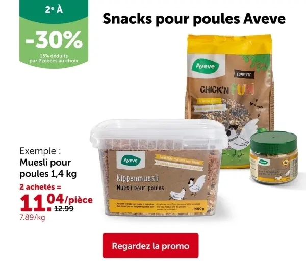 Offre: Muesli pour poules 1,4 kg