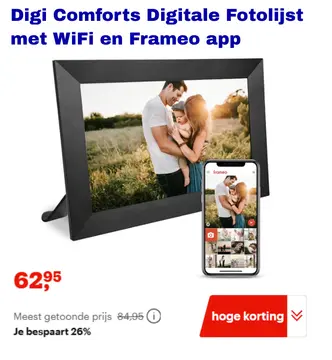 Aanbieding: Digi Comforts Digitale Fotolijst met WiFi en 