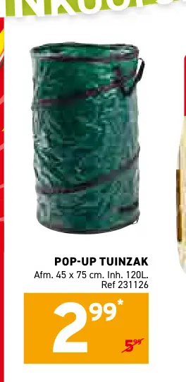 Promotie: Pop-up tuinzak