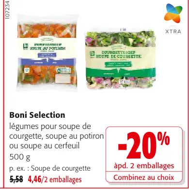 Offre: Légumes pour soupe de courgette, soupe au potiron ou soupe au cerfeuil