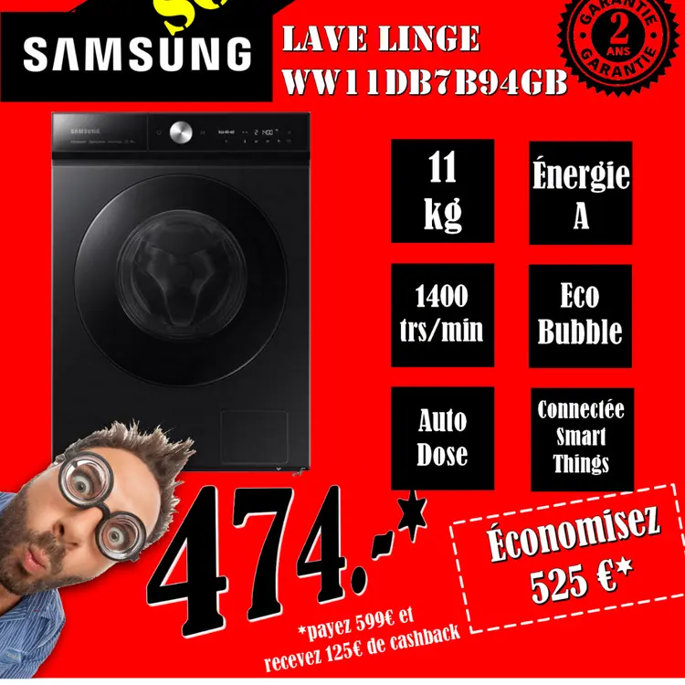 Offre: Lave linge Ww11db7b94gb