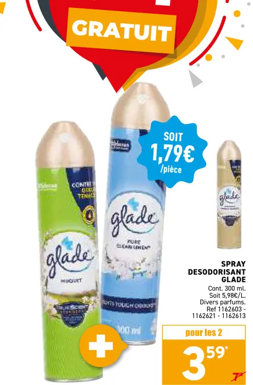 Offre: Spray desodorisant
