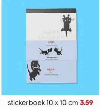 Aanbieding: stickerboek