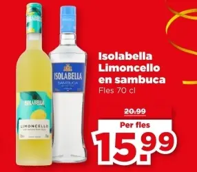 Aanbieding: Limoncello en sambuca