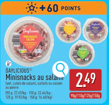 Offre: Minisnacks au salami