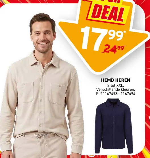 Promotie: Hemd heren