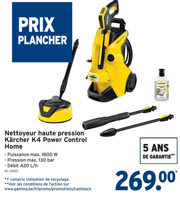 Offre: Nettoyeur haute pression Kärcher K4 Power Control