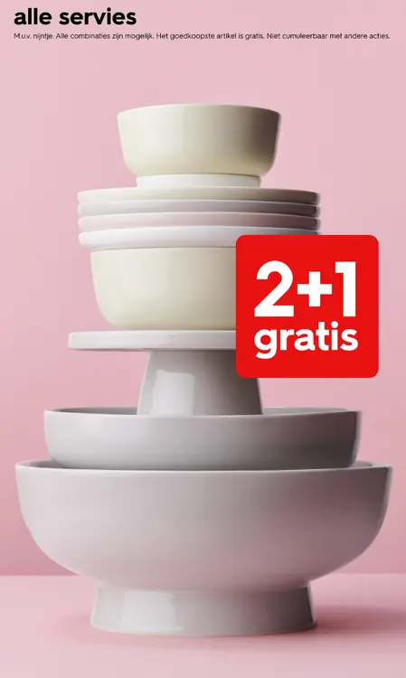 Promotie: Alle servies
