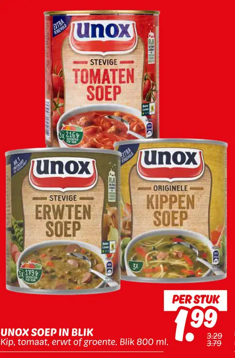 Aanbieding: Soep in blik