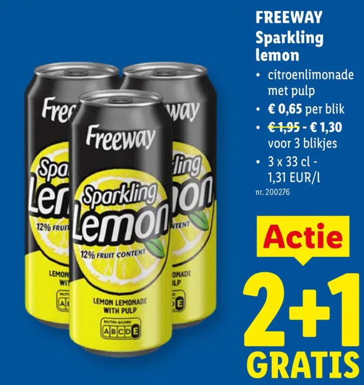 Promotie: Sparkling lemon