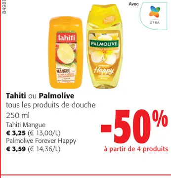 Offre: Tahiti ou Palmolive
