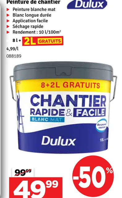 Offre: Peinture de chantier