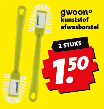 Aanbieding: Kunststof afwasborstel