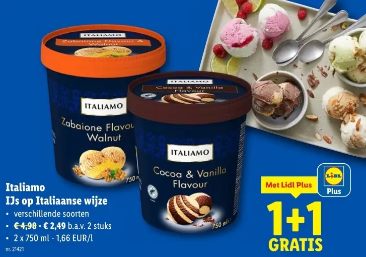 Promotie: IJs op Italiaanse wijze