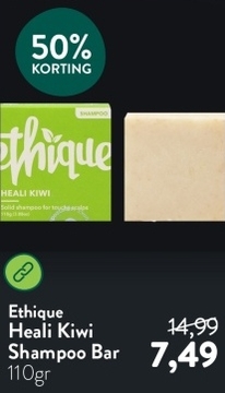 Aanbieding: Ethique Heali Kiwi Shampoo Bar - 110g