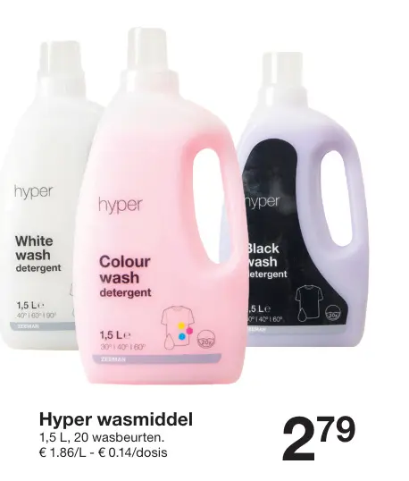 Aanbieding: Hyper wasmiddel
