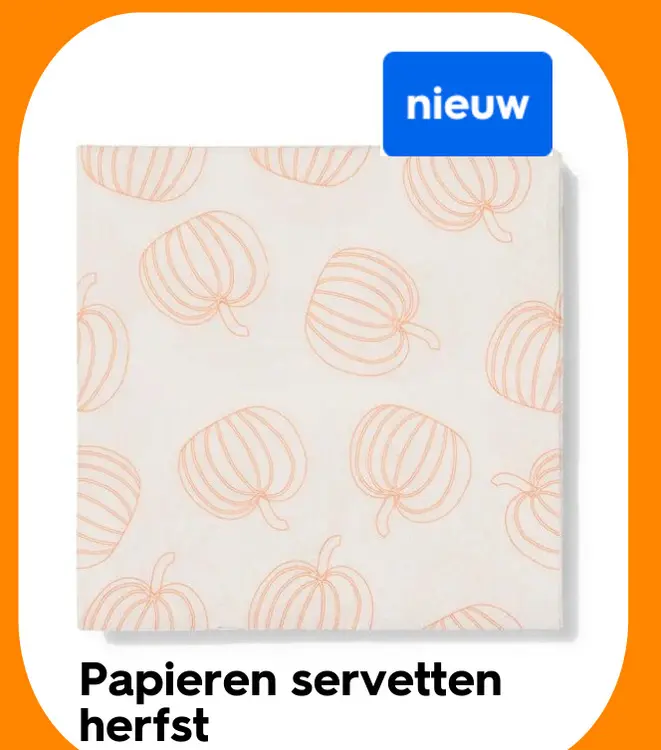 Aanbieding: Papieren servetten herfst
