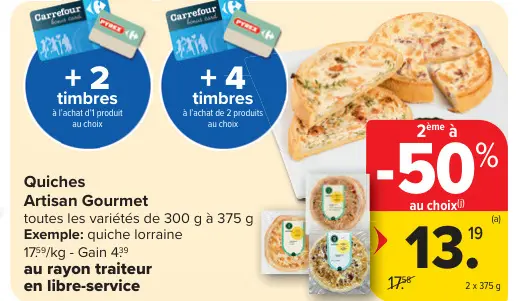 Offre: Quiches
