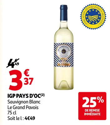 Promotie: Sauvignon Blanc Le Grand Pavois