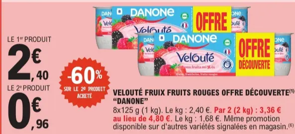 Offre: Velouté fruix fruits rouges offre découverte