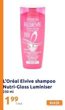 Aanbieding: L'Oréal Elvive shampoo Nutri-Gloss Luminiser