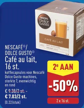 Promotie: Café au lait