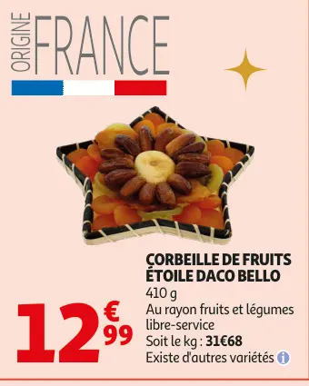 Promotie: Corbeille de fruits étoile DACO BELLO