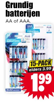 Aanbieding: Grundig batterijen