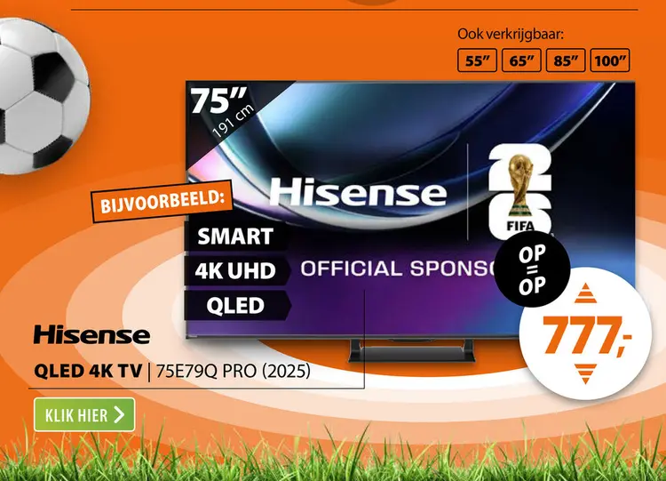 Aanbieding: Hisense QLED 75E79Q PRO (2025)
