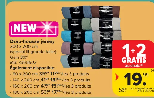 Offre: Drap-housse jersey
