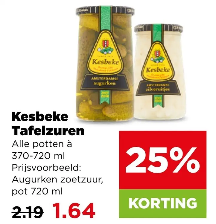 Aanbieding: Kesbeke Tafelzuren