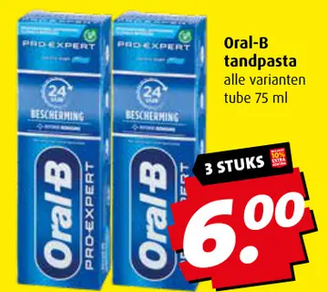 Aanbieding: Oral-B tandpasta