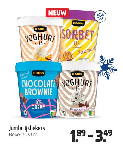 Aanbieding: Jumbo ijsbekers