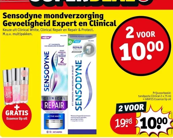 Aanbieding: Sensodyne mondverzorging Gevoeligheid Expert 