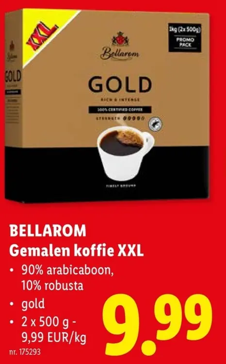 Promotie: Gemalen koffie XXL