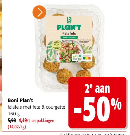 Promotie: Falafels