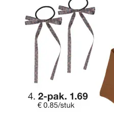 Aanbieding: Haarelsastiekjes met strik