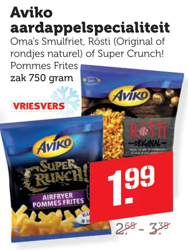 Aanbieding: aardappelspecialiteit