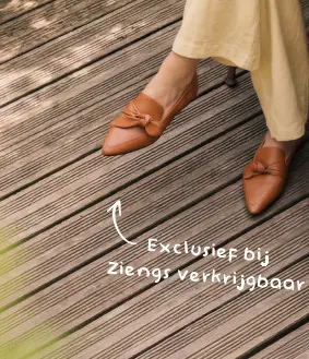 Aanbieding: Linea Zeta instappers cognac leer